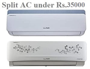 Split Air Conditioners 1.5 Ton with Copper Condenser under Rs.35000