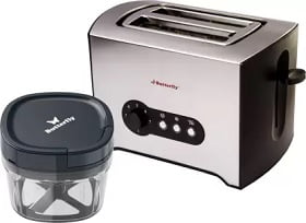 Butterfly Slice 800 W Pop Up Toaster + 600 ml Chopper for Rs.1389 @ Flipkart