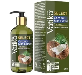 DABUR Vatika Select Coconut Milk Extract Shampoo 300ml