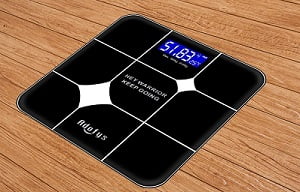 Adofys A-07D Thick Tempered Glass LCD Display Digital Weighing Machine