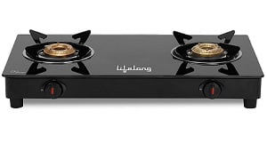 Lifelong LLGS912 Automatic Ignition 2 Burner Gas Stove with 6mm Toughened Glass Top for Rs.1299 @ Amazon