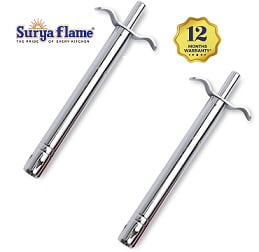 Surya Flame Premier Stainless Steel Gas Lighter with Knife (Pack of 2) for Rs.179 @ Amazon