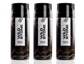 Wild Stone Night Rider Deodorants Body Spray Pack of 3 (150ml each)