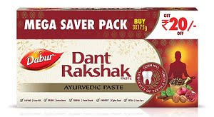 Dabur Dant Rakshak Gum Protection Paste – 32 Ayurvedic Herbs – (175 Grams x 3) for Rs.