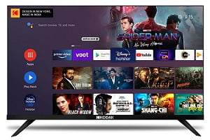 Kodak 139 cm (55 inches) 4K Ultra HD Smart Android LED TV with Bezel-Less Design (2022 Model) for Rs.32890 @ Amazon