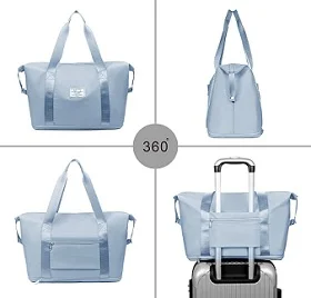 Large Capacity Lightweight Waterproof Folding Carry on Luggage Bag (Dry and Wet Separation) for Rs.599 @ Amazon