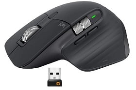 Logitech MX Master 3 Wireless Mouse – Chargeable, Ultrafast Scrolling, Use on Any Surface, Ergonomic, 4000 Dpi, Customisation, USB-C, Bluetooth/USB for Rs.7363 @ Amazon