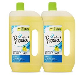 Steal Deal: Presto Disinfectant Surface Cleaner Citrus (975 ml x 2) for Rs.179 @ Amazon