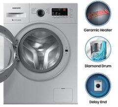 Samsung 6.0 Kg Inverter 5 Star Fully-Automatic Front Loading Washing Machine (Hygiene Steam) for Rs.19990 @ Amazon