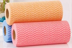 Washable and Reusable - 2 Ply Kitchen Printed Tissue/Towel Paper Roll (1 Roll - 140 Pulls)- 60 GSM