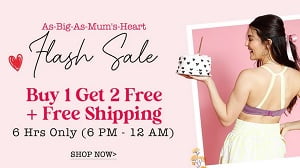 Zivame Flash Sale – Buy 1 Get 2 Free Offer on Night Dresses, Innerwear