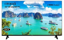 Croma 127 cm (50 Inches) 4K Ultra HD Smart LED TV (2022 Model) for Rs.25990 @ Amazon