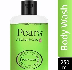 Pears Oil Clear & Glow Shower Gel, With 98% Glycerine and lemon flower extracts, 100% Soap Free, 250 ml for Rs.94 @ Amazon