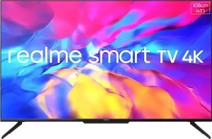 realme 108 cm (43 inch) Ultra HD (4K) LED Smart Android TV with Handsfree Voice Search and Dolby Vision & Atmos for Rs.23999 @ Flipkart (with SBI Credit Card Rs.21999)