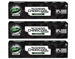 Dabur Herb’l Activated Charcoal and Mint Toothpaste 120g (Pack of 3) for Rs.181 @ Amazon