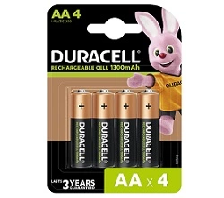 Duracell Rechargeable AA 1300mAh Batteries 4 Pcs for Rs.395 @ Amazon