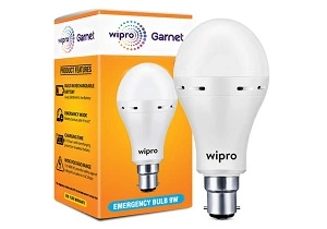Wipro 9W B22 LED White Emergency Bulb