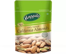 Happilo Premium Natural Californian Almonds (200 g) for Rs.97 @ Flipkart (Rs.485 per kg)
