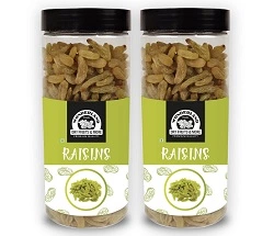 WONDERLAND Foods Plain (Kismish) – Raisins (2 x 0.5 kg) for Rs.384 @ Amazon