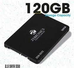 ZEBRONICS ZEB-SD12 120GB 2.5″(6.35cm) Solid State Drive (SSD) with SATA III Interface, 6Gb/s for Rs.990 @ Amazon