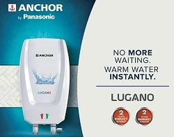 Anchor by Panasonic Lugano 3L Geyser, Instant Water Heater with advance 4 level safety for Rs.2300 @ Amazon