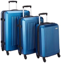 Solimo Murray Hardside Trolley, Set of 3 (55cm + 66cm + 75cm) for Rs.5529 @ Amazon