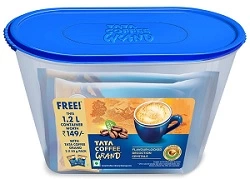 Tata Coffee Grand Instant Coffee 50g x 2, Container Promo Pack for Rs.149 @ Amazon