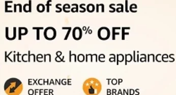 Amazon End of Season Sale: Kitchen & Home Appliances up to 70% off