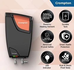 Crompton Gracee 5-L Instant Water Heater (Geyser) for Rs.3399 @ Amazon