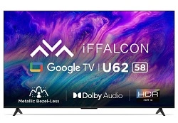 iFFALCON 147 cm (58 inches) 4K Ultra HD Smart LED Google TV for Rs.35999 @ Amazon