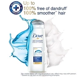 Dove Anti Dandruff Solutions Shampoo 650 Ml, Prevents Dandruff & Dry Scalp, Mild Daily Shampoo For Smooth & Frizz Free Hair for Rs.380 @ Amazon