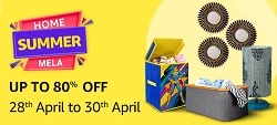 Amazon Home Summer Mela: Up to 80% off on Home & Decor + Up to 7.5% Extra off on Select Card