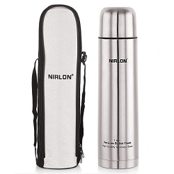 NIRLON Bullet Double Walled Stainless Steel Vacuum Insulated Flask 1000ml