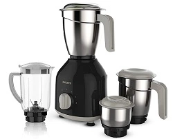 Philips HL7759/00 Mixer Grinder with 10-year warranty on product registration, 750W Turbo Motor, 4 Jars