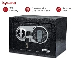 Lifelong LLHSL03 8.6 Litres Home Safe Electronic Locker with LED Light | Digital Security Safe for Home & Office with Motorized Locking Mechanism for Rs.2499 @ Amazon