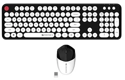 Zebronics-Companion 300 (Retro Style) Wireless Mouse & Keyboard Combo with 2.4GHz Nano Receiver for Rs.1499 @ Amazon