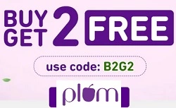 Buy 2 Get 2 Free Offer on Plum Beauty & Personal Care Products