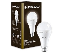 Bajaj LEDZ 9W Rechargeable Emergency Inverter LED Bulb for Rs.299 @ Amazon