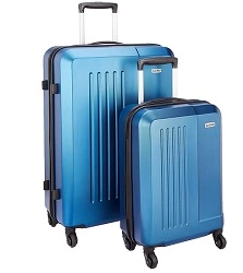 Amazon Brand – Solimo Murray Hardside Trolley with TSA Lock, Set of 2 (55 cm + 75 cm) for Rs.3289