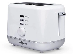 Wipro Vesta Bread Toaster 800-Watt Auto Pop-up with Removable Crumb Tray, 7 Browning Levels with Defrost and Pre Heat Function for Rs.1474 @ Amazon