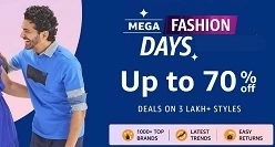 Amazon Mega Fashion Days – up to 70% off on Fashion Styles, Luggage + 10% off with ICICI Credit Card (Valid till 19th Sep)