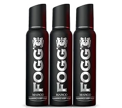 Fogg Marco Perfume Body Spray, Long Lasting No Gas Deodorant for Men, 150ml (Pack of 3) for Rs.387 @ Amazon