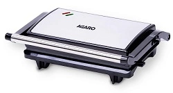 AGARO Deluxe 750 Watts Sandwich/Panini Maker With Non-Stick Grill Plates for Rs.1099 @ Amazon