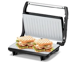KENT 16025 Sandwich Grill 700W | Non-Toxic Ceramic Coating | Automatic Temperature Cut-off with LED Indicator