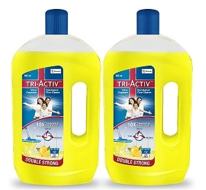 Tri-Activ Double Strong Disinfectant Floor Cleaner with 99.9% Germ kill (1000ml x 2 Units) for Rs.235 @ Amazon