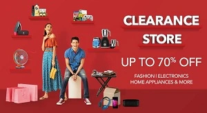 Clearance Store – Up to 70% off on Home Appliances, Fashion, Electronics & much more @ Amazon