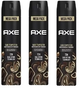 AXE Dark Temptation Deodorant Spray (215 ml x 3) for Rs.367 @ Flipkart