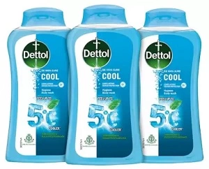 Dettol Cool Body Wash, Menthol & Eucalyptus (3 x 250 ml)