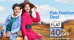 Kids Fashion – Flat 40% Off @ Firstcry