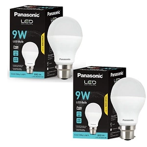 Panasonic ABS Plastic 9W Led Bulb with 4Kv Surge Protection (Pack of 2)